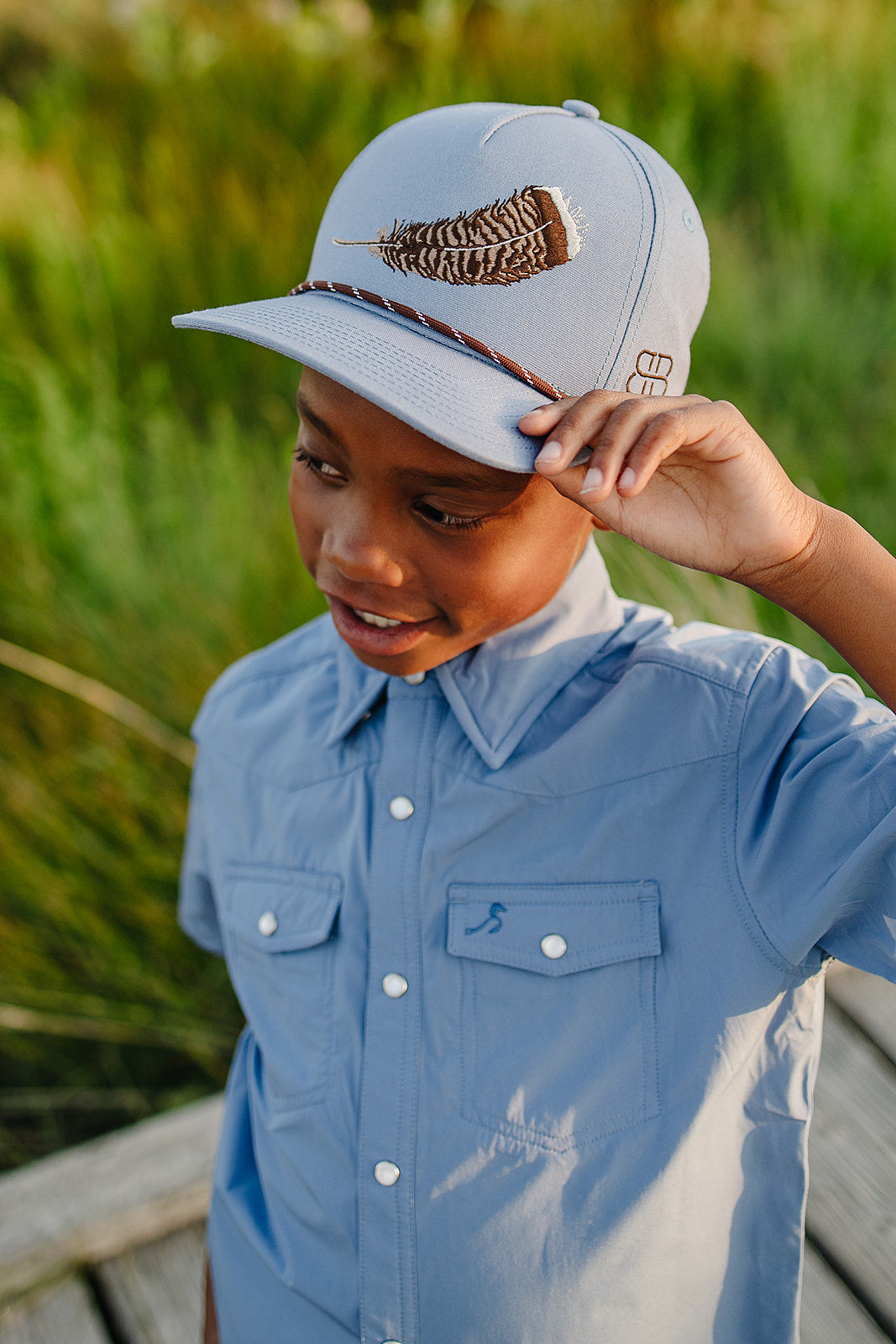 classic hat || turkey feather
