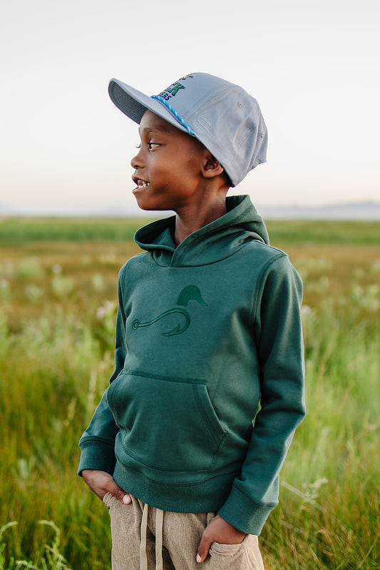 levi logo hoodie || mallard green