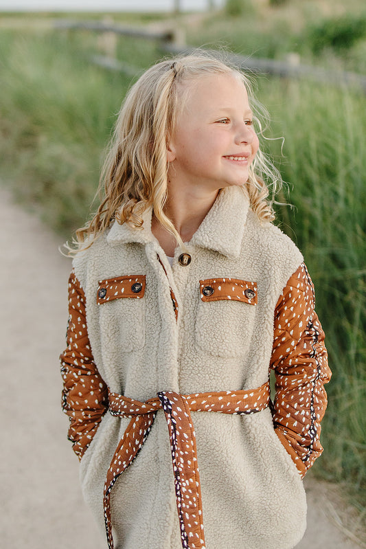 reagan sherpa quilted jacket || fawning over you (girls)