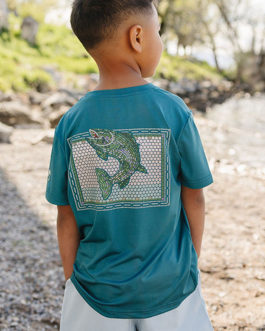 ridge athletic tee || trout traditions mosaic
