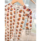 bamboo zipper pajama || reindeer