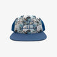 floating flat brim snapback || mallard sky