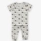 modal short sleeve two piece pajama set || tractor