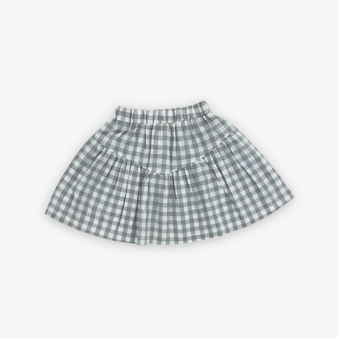 ruby skirt || gray gingham