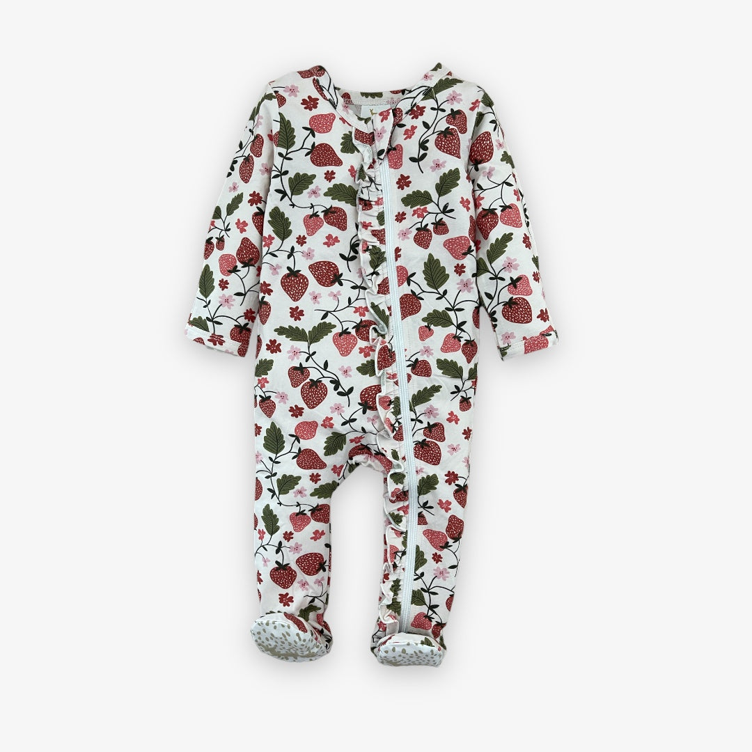 modal zipper pajama || strawberry sugar