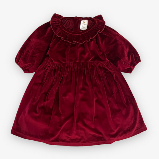 maxine dress || cranberry velvet