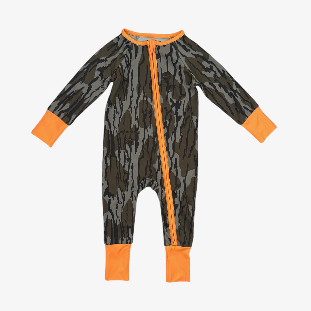 long sleeve zipper microfleece pajama/base layer || original bottomland