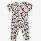 modal short sleeve two piece pajama set || strawberry sugar