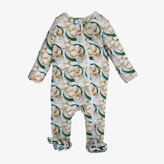 modal zipper footie pajama || beignet