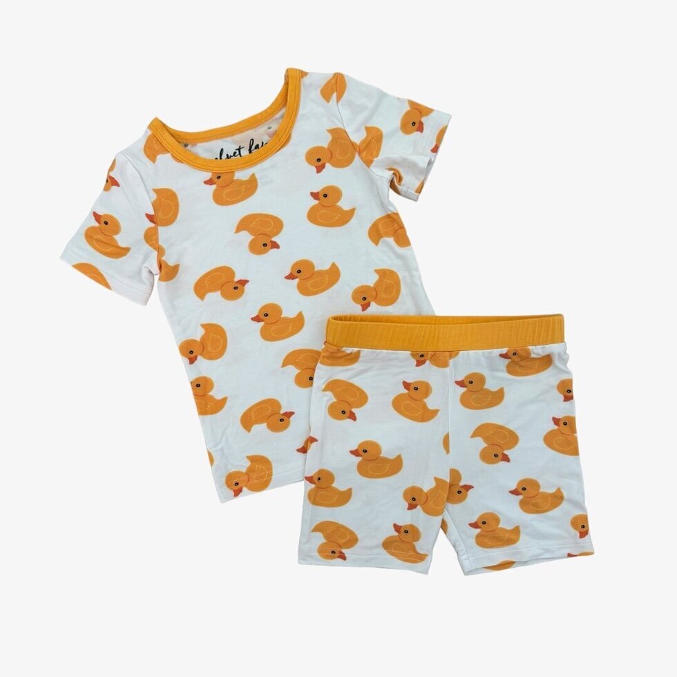 bamboo pajama set || duckies