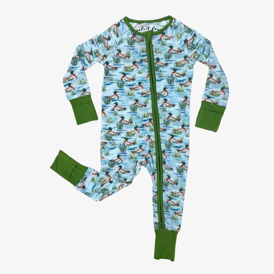 bamboo zipper pajama || maui mallards