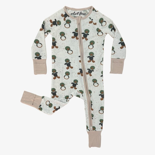 bamboo zipper pajama || hunter the lovie