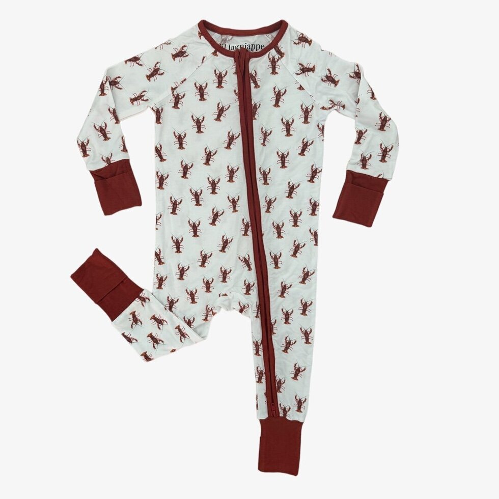 bamboo zipper pajama || crawdaddy