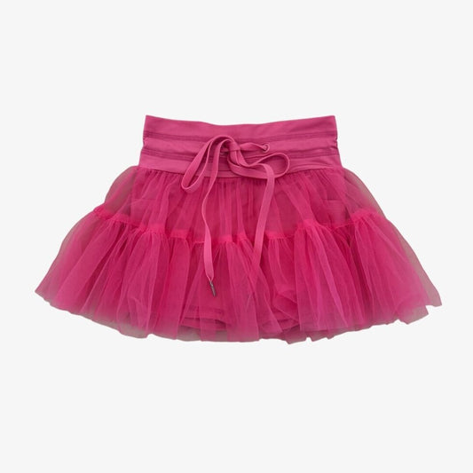 poppy skort || fucshia