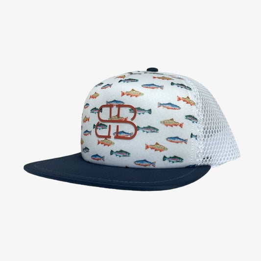 floating flat brim snapback || tropicana tides