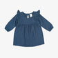 cora dress || lake blue