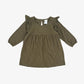 cora dress || mallard green
