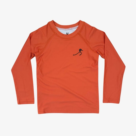 bolt rash guard || tangerine tackle