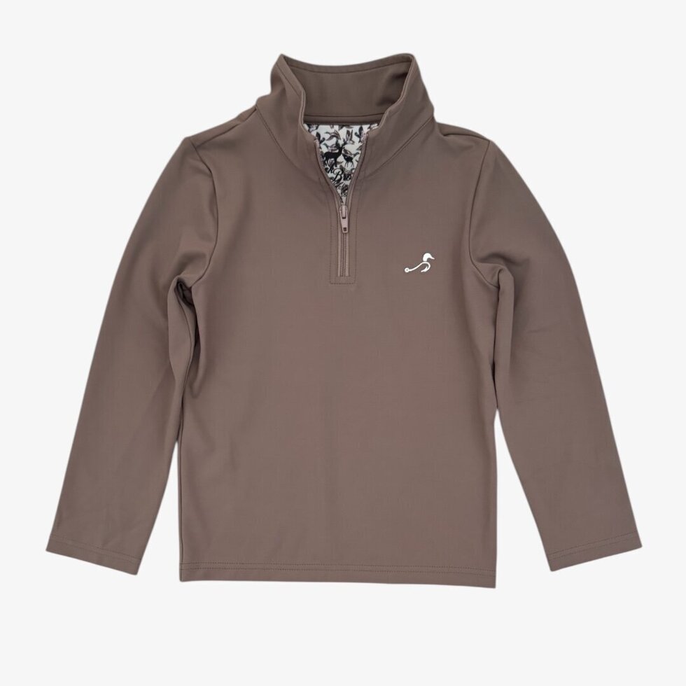 beau quarter zip UPF 50+ || marsh clay
