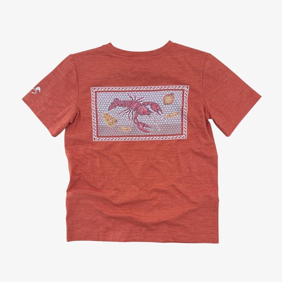 ridge athletic tee || crawfish mosaic