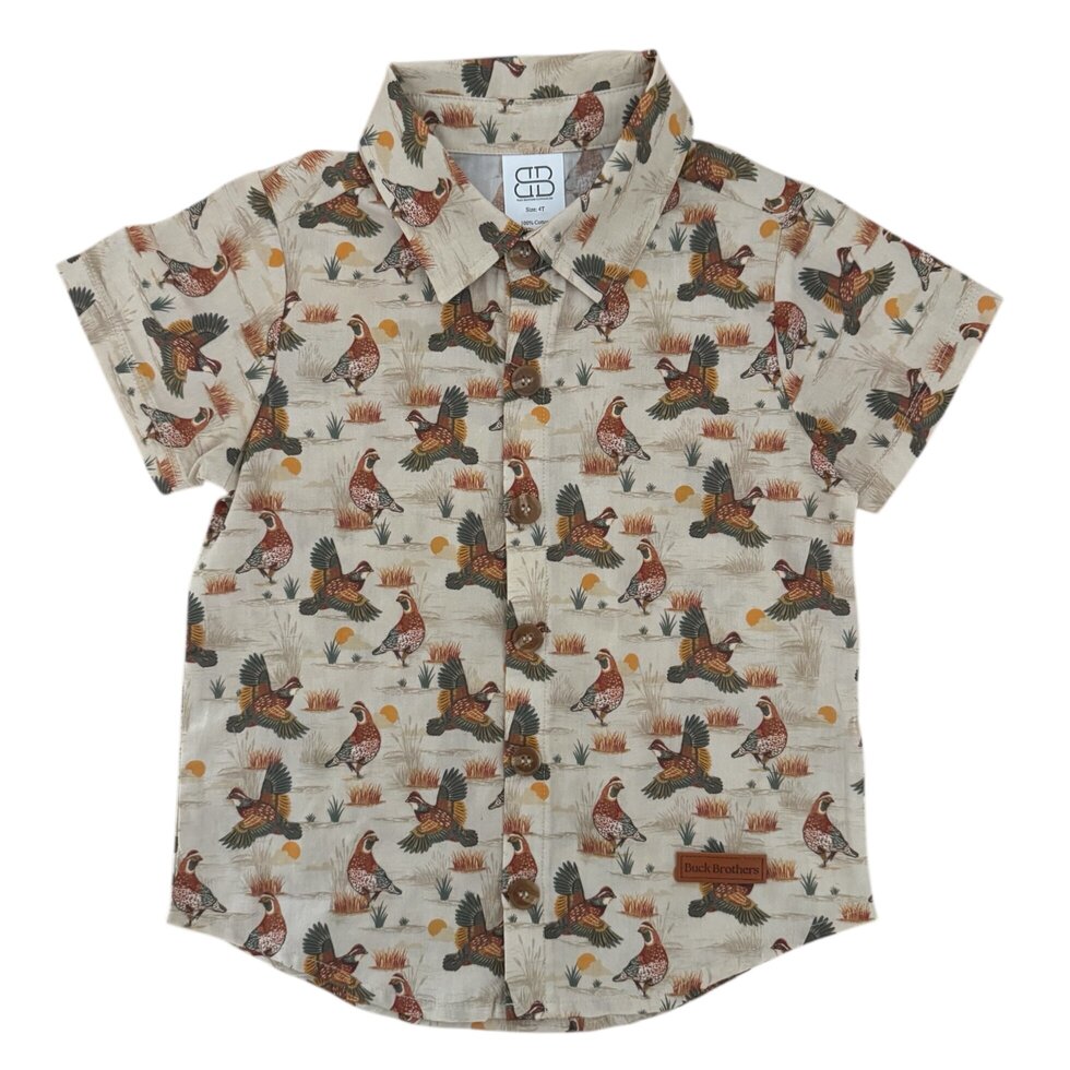 nash button down || prairie quail