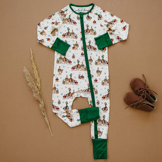 bamboo zipper pajama || merry mallards