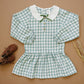 wendy dress || green plaid flannel