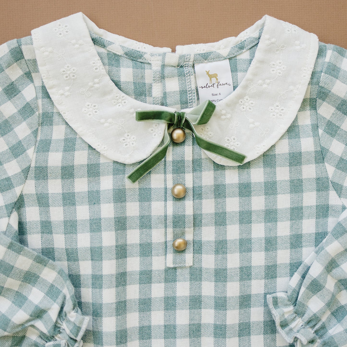 wendy dress || green plaid flannel