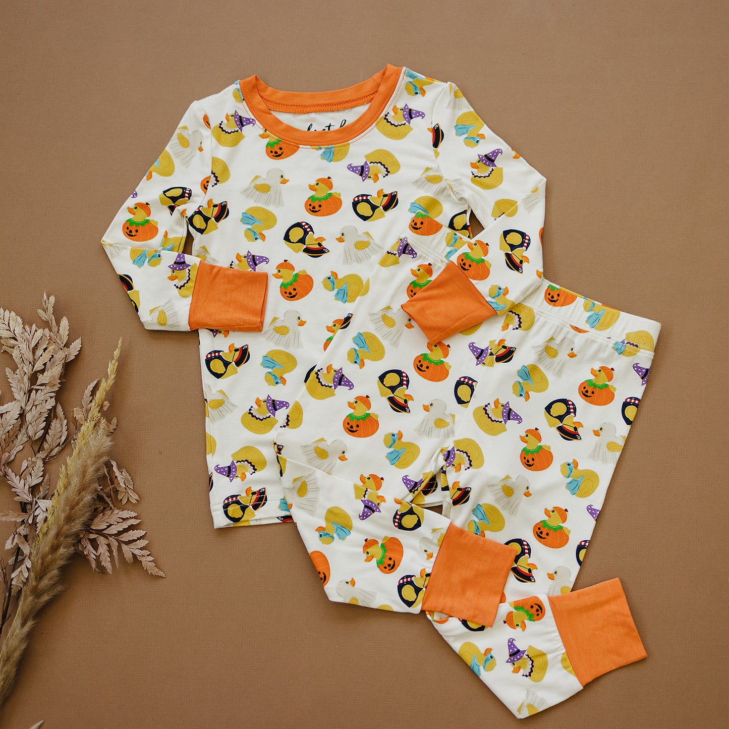 bamboo two piece set || spooky quack-tacular