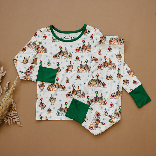bamboo two piece set || merry mallards
