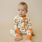 bamboo zipper pajama || spooky quack-tacular