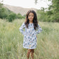 mabel dress || mallard sky