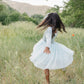 cindy dress || dusty blue