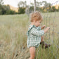 vivian bubble || green plaid flannel