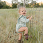 vivian bubble || green plaid flannel