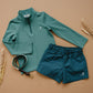 beau quarter zip UPF 50+ || mallard green