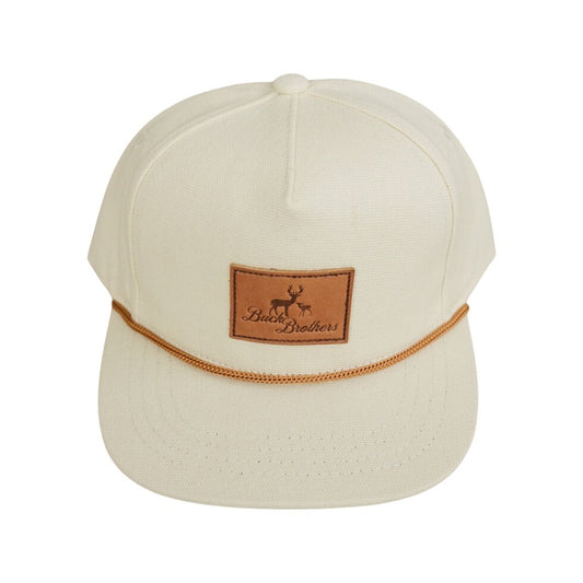 Cream Flat Brim Hat